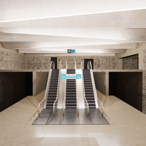 Jak bude vypadat stanice Libuš na novém metru D?