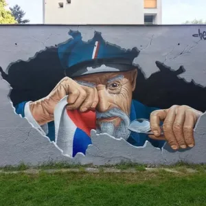 Mural s ukrajinskou holčičkou z Nuslí zmizel. Symbol solidarity zmizel po dvou letech