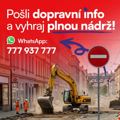 🚗 Dopravní hlídka Hitrádia City: Natankuj plnou zadarmo!
