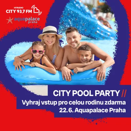 Vyraž zadarmo na City Pool Party do Aquapalace Praha!