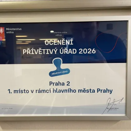 Přívětivý úřad? Titul obhájila Praha 2
