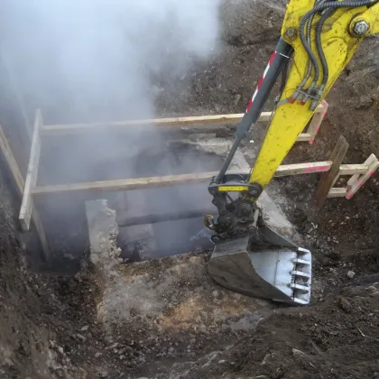 Havárie horkovodu v části Prahy 10