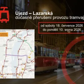 Opravy na Národní omezí provoz tramvají