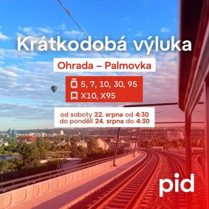 Krátkodobá výluka tramvají na Krejcárku