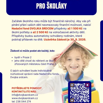 Praha 2 opět přispívá na školní potřeby a kroužky