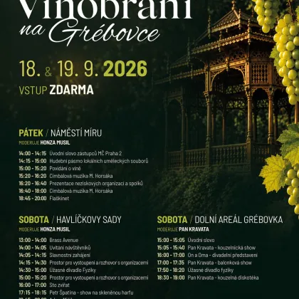 Oslava vína propukne na Míráků, pokračuje v Grébovce