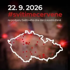 Pražský hrad se rozsvítí červeně, podpoří dárce kostní dřeně