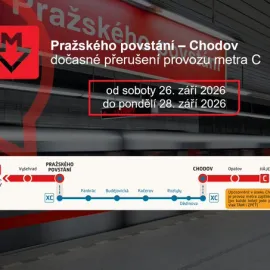 Na lince C nepojede o prodlouženém víkendu metro