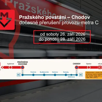 Na lince C nepojede o prodlouženém víkendu metro