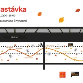 Zastávka Nádraží Holešovice jako knižní doupě
