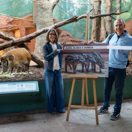 Mláďata štětkounů pokřtil v ZOO Praha astronaut Andrew Feustel