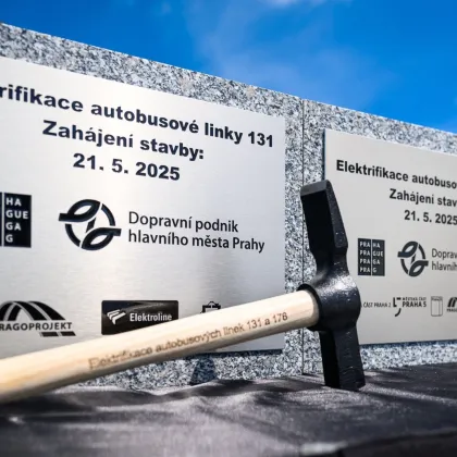 Začaly práce na elektrifikaci autobusových linek č. 131 a 176