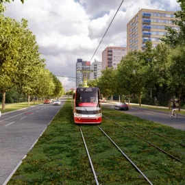 Začala stavba nové tramvajové tratě Počernická