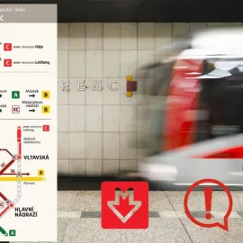 Výluka na trase metra C už v tuto neděli