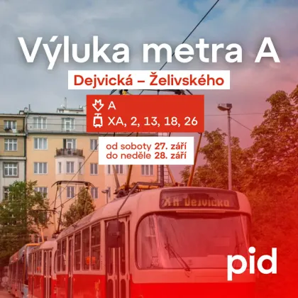 O víkendu nepojede metro na lince A