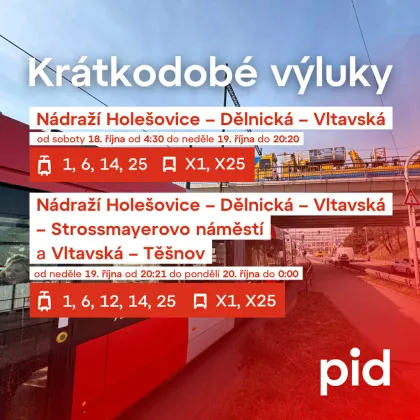 Víkendové omezení tramvají