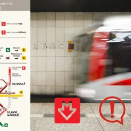 Výluka omezí provoz metra na trase Hlavní nádraží - Vltavská