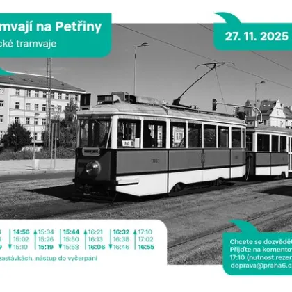 Tramvajová trať na Petřiny slaví už 75let