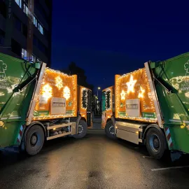 Vánoční kukačka popelářů vyjede na adventní neděli