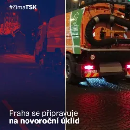 Úklid po silvestrovských oslavách začne ještě v noci