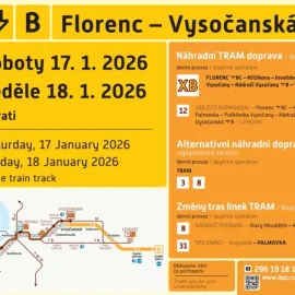 O víkendu nepojede metro na lince B