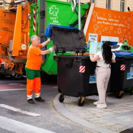 Pražané si pochvalují blízkost popelnic i svoz odpadu