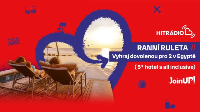 Vyhraj v Ranní ruletě zájezd do Egypta pro 2 v ***** hotelu s all inclusive od CK Join UP! 