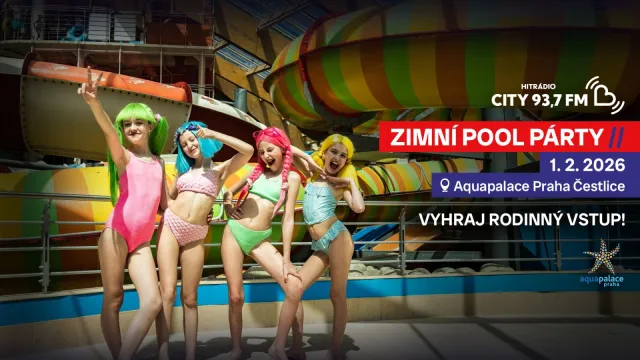 CITY POOL PARTY v Aquapalace Praha: vyhraj vstupenky pro celou tvoji rodinu