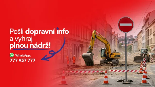 🚗 Dopravní hlídka Hitrádia City: Natankuj plnou zadarmo!