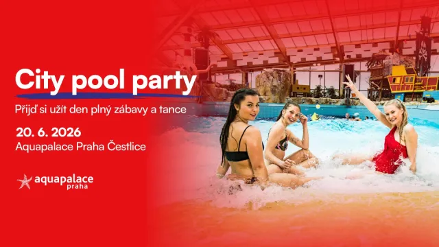 🌴 CITY POOL PARTY: v sobotu 20. června v Aquapalace Praha!