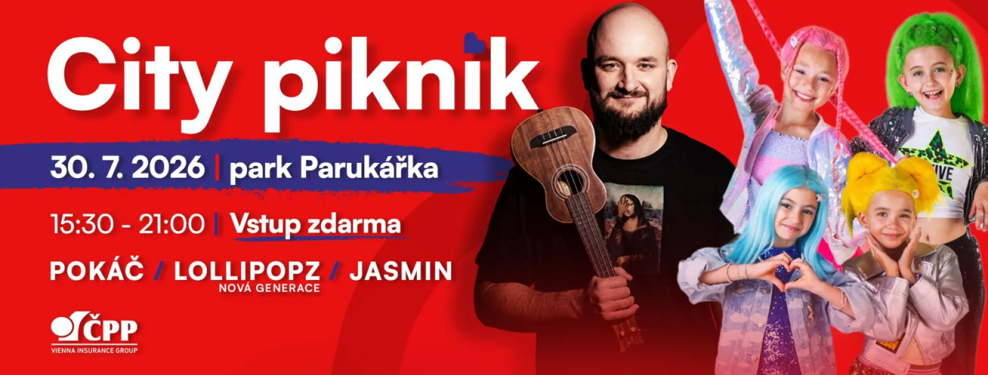 Na Pokáče, Lollipopz i Jasmin zdarma? City Piknik pokračuje